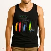 The Day The Crayons Quit Birthday Decorations Funny Tank Top thumb 3