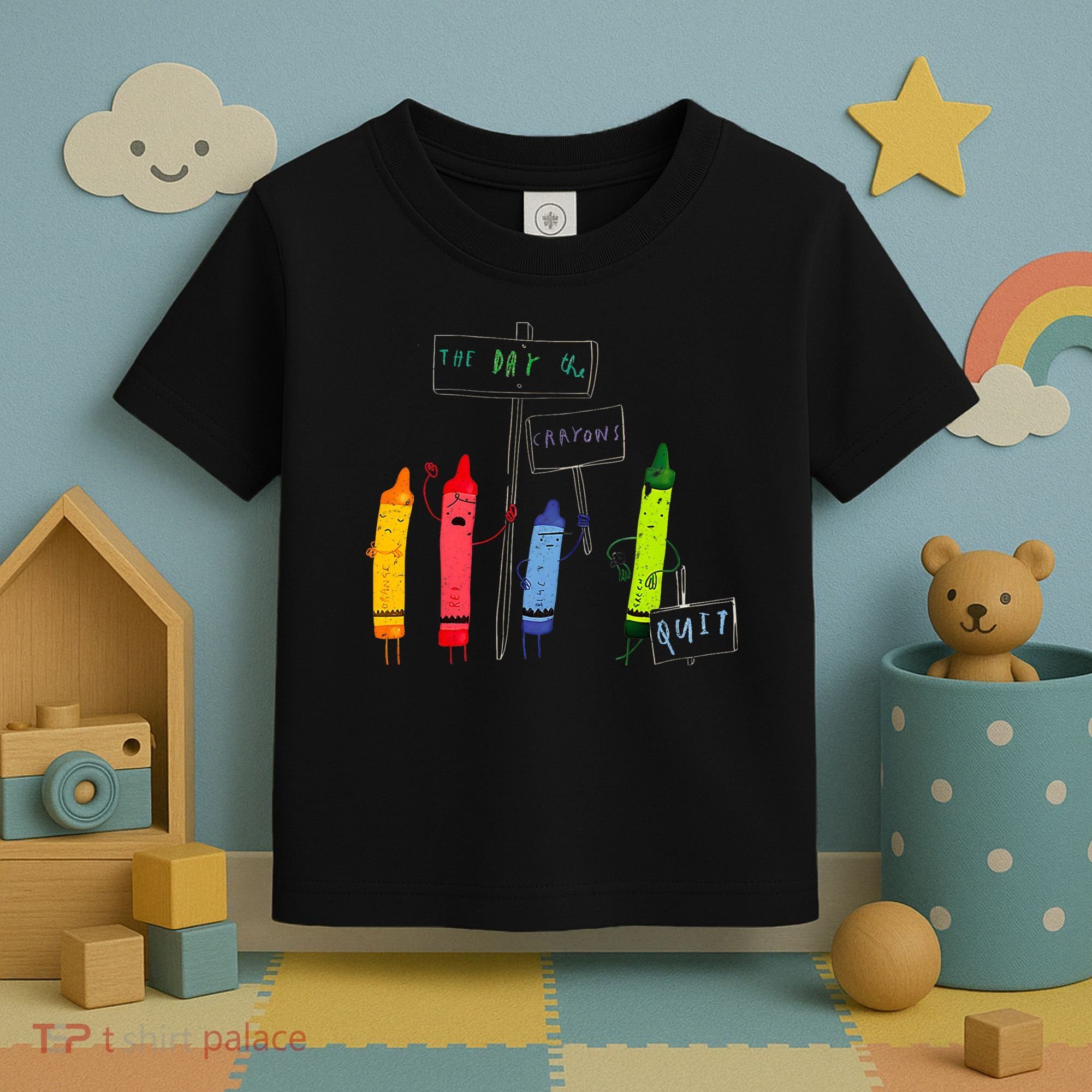 The Day The Crayons Quit Birthday Decorations Funny Toddler T-Shirt