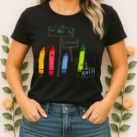 The Day The Crayons Quit Birthday Decorations Funny Women's T-Shirt thumb 2