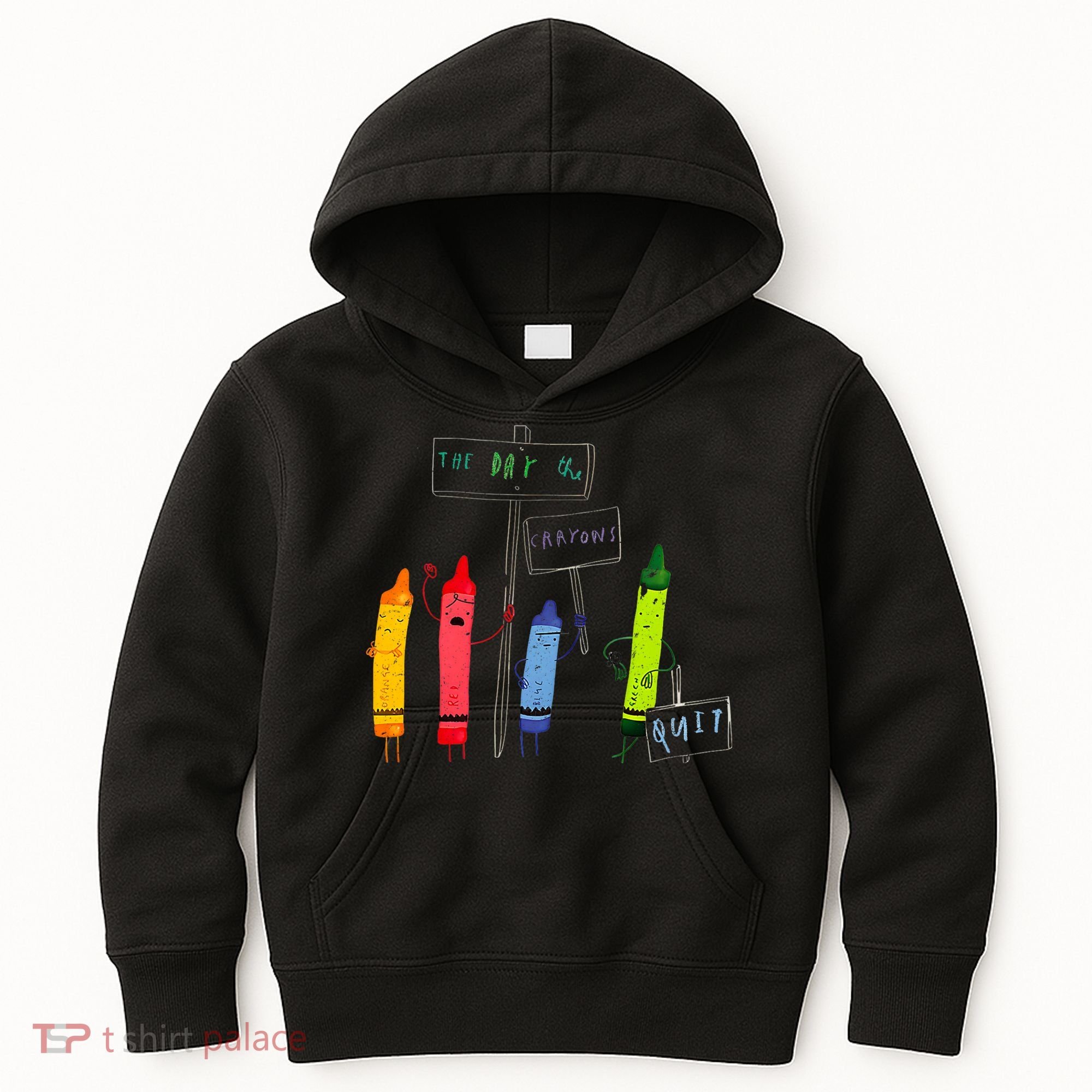The Day The Crayons Quit Birthday Decorations Funny Kids Hoodie