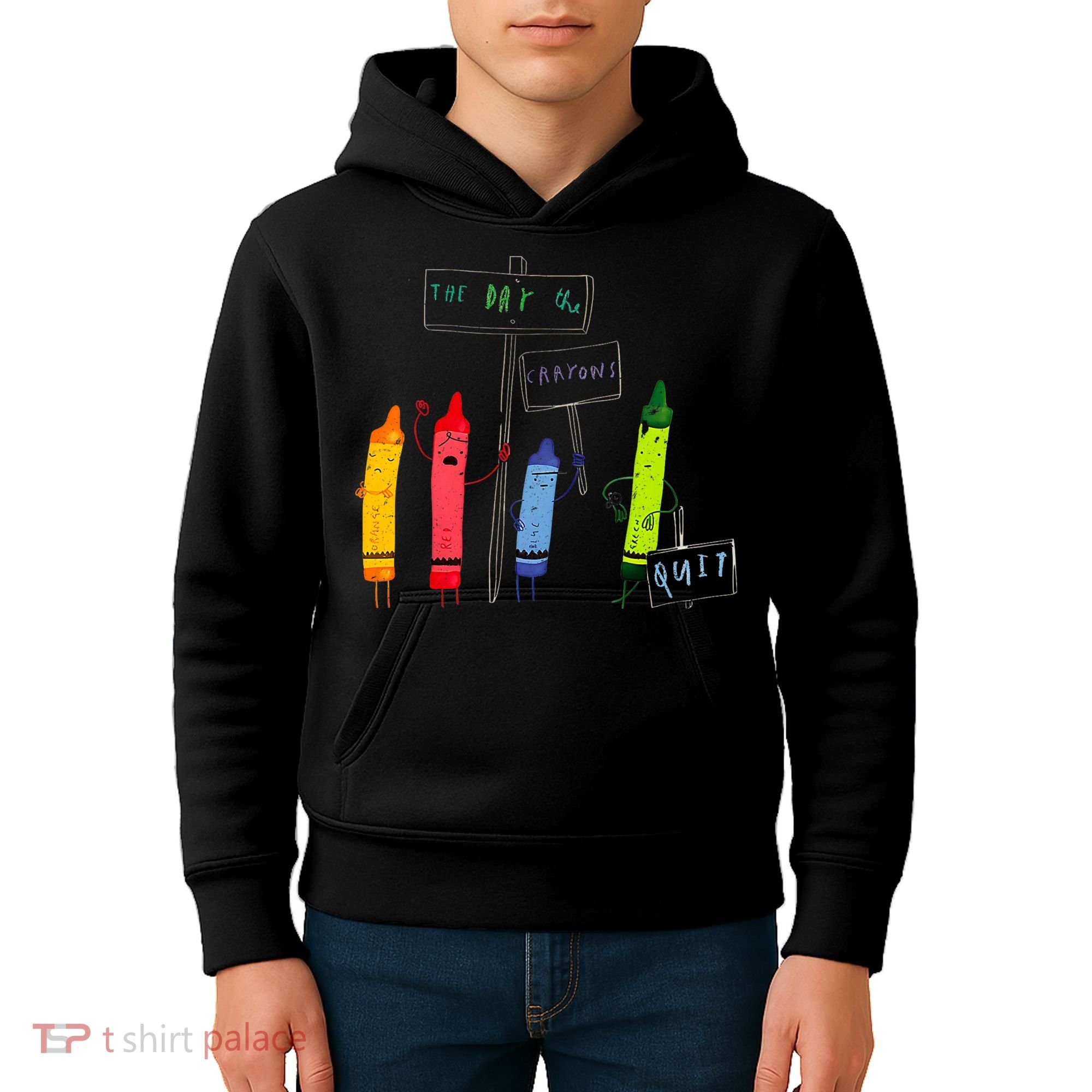 The Day The Crayons Quit Birthday Decorations Funny Kids Hoodie