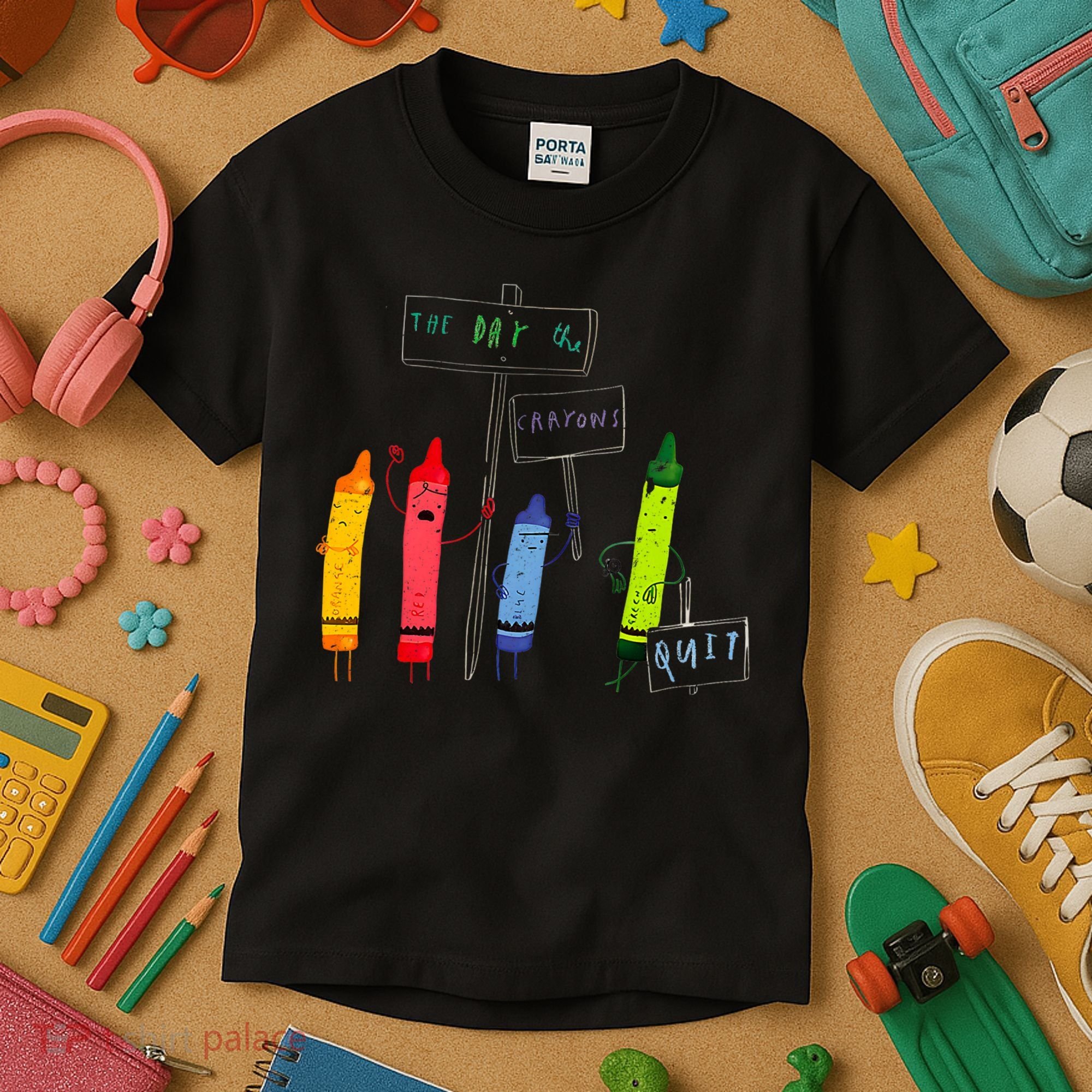 The Day The Crayons Quit Birthday Decorations Funny Kids T-Shirt