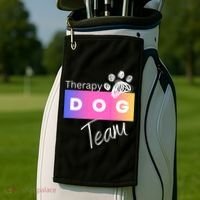 Therapy Dog Team Golf Towel thumb 2