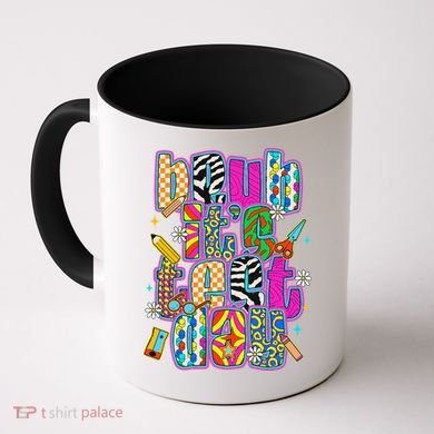 Test Day Teacher Motivation Rock The Test Bruh Its Test Day Coffee Mug