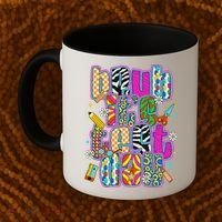 Test Day Teacher Motivation Rock The Test Bruh Its Test Day Coffee Mug thumb 2
