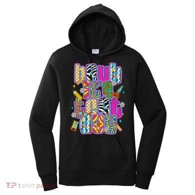 Test Day Teacher Motivation Rock The Test Bruh Its Test Day Women's Hoodie