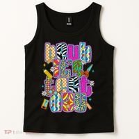 Test Day Teacher Motivation Rock The Test Bruh Its Test Day Tank Top thumb 2
