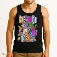 Test Day Teacher Motivation Rock The Test Bruh Its Test Day Tank Top thumb 3