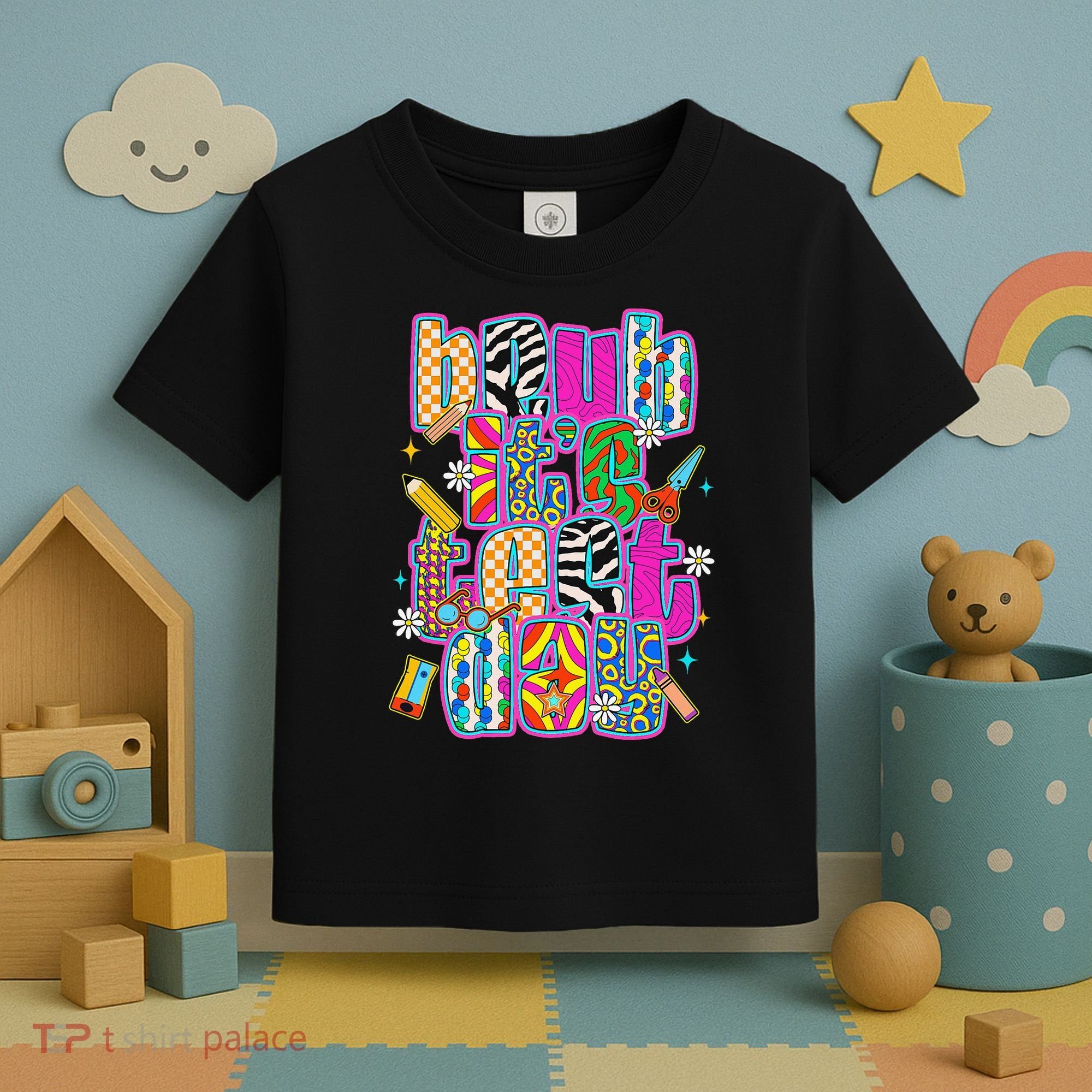 Test Day Teacher Motivation Rock The Test Bruh Its Test Day Toddler T-Shirt