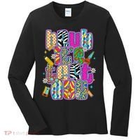 Test Day Teacher Motivation Rock The Test Bruh Its Test Day Women's Long Sleeve Shirt thumb 0
