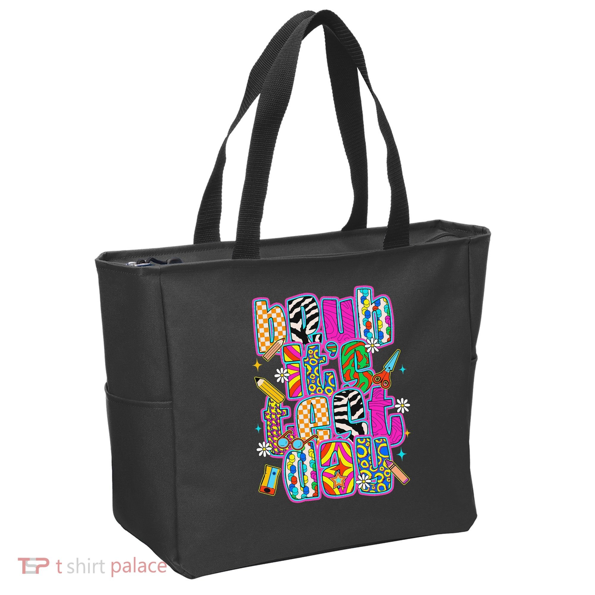 Test Day Teacher Motivation Rock The Test Bruh Its Test Day Tote Bag