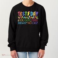 Test Day Teacher Bruh Its Test Day You Got This Bruh No Cap Women's Sweatshirt thumb 0