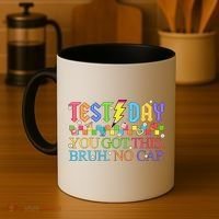 Test Day Teacher Bruh Its Test Day You Got This Bruh No Cap Coffee Mug thumb 4