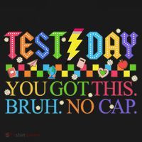 Test Day Teacher Bruh Its Test Day You Got This Bruh No Cap Ornament thumb 1