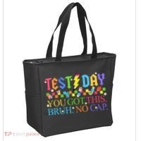 Test Day Teacher Bruh Its Test Day You Got This Bruh No Cap Tote Bag thumb 2