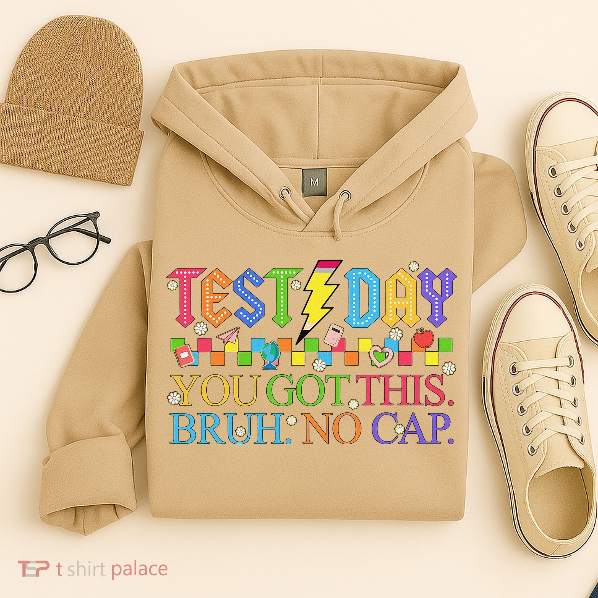 Test Day Teacher Bruh Its Test Day You Got This Bruh No Cap Hoodie