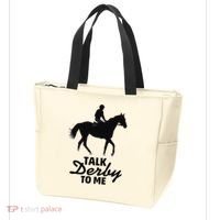 Talk Derby To Me Horse Racing Funny Derby Day Tote Bag thumb 3