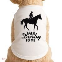 Talk Derby To Me Horse Racing Funny Derby Day Doggie Tank thumb 0