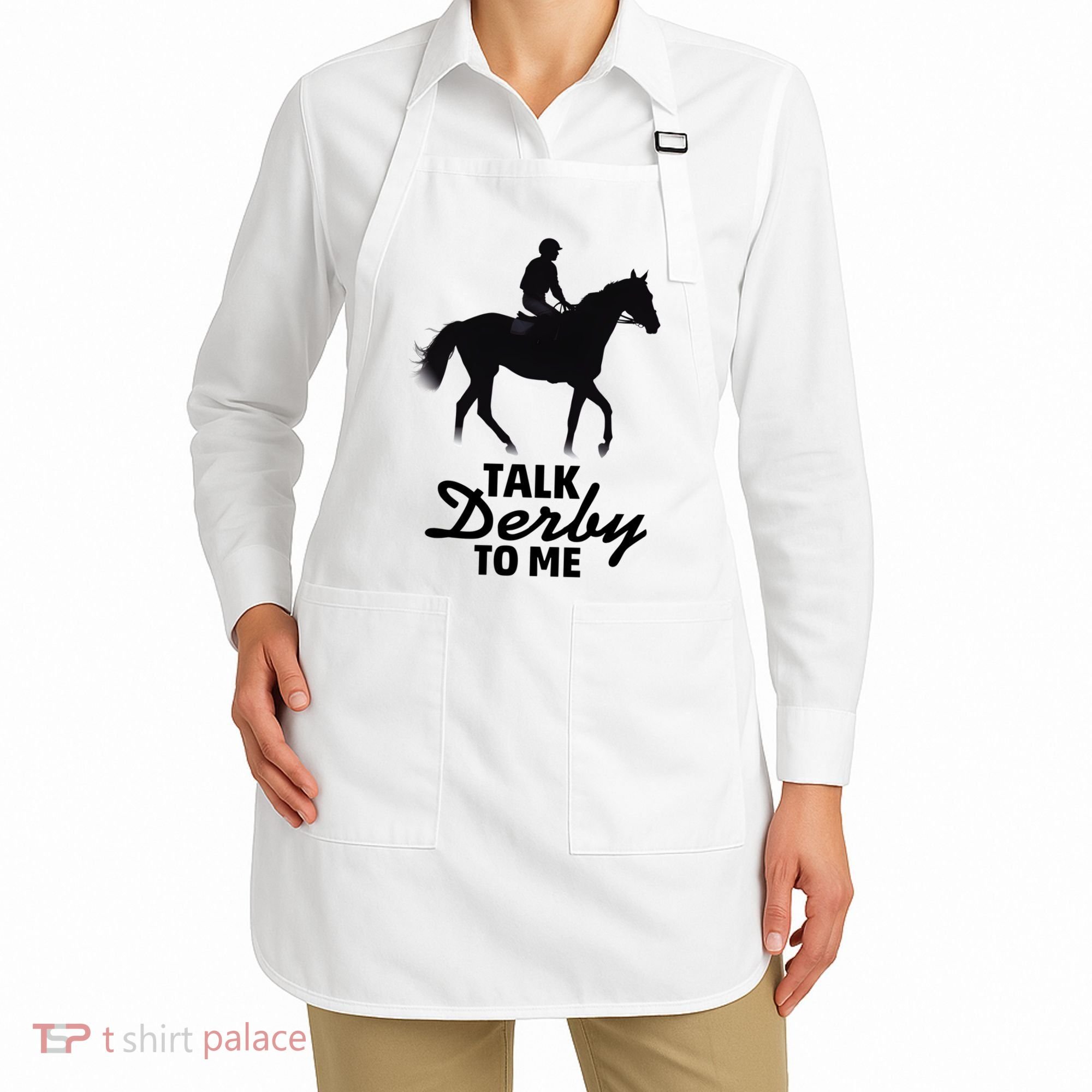 Talk Derby To Me Horse Racing Funny Derby Day Apron