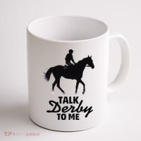 Talk Derby To Me Horse Racing Funny Derby Day Coffee Mug thumb 1