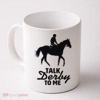 Talk Derby To Me Horse Racing Funny Derby Day Coffee Mug thumb 0