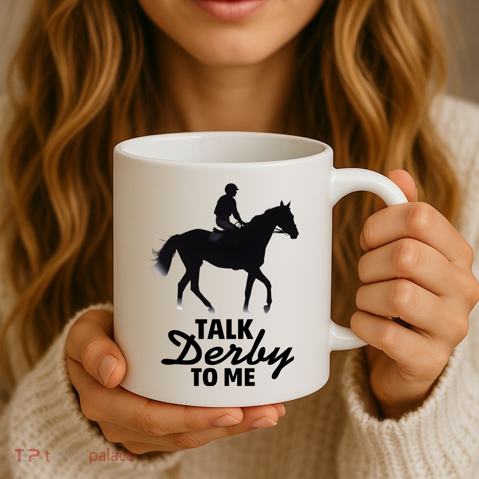 Talk Derby To Me Horse Racing Funny Derby Day Coffee Mug