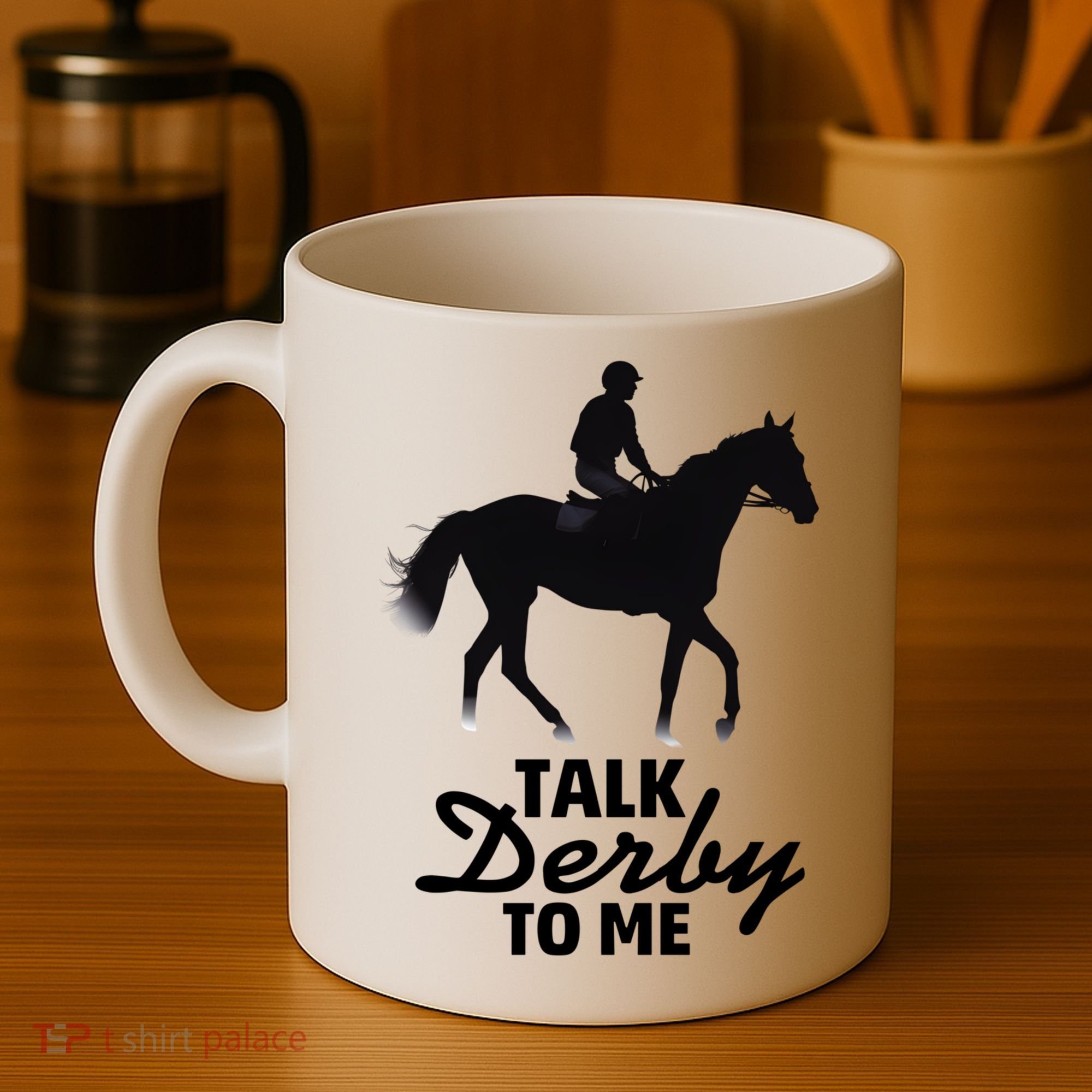 Talk Derby To Me Horse Racing Funny Derby Day Coffee Mug