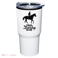 Talk Derby To Me Horse Racing Funny Derby Day Tumbler thumb 0