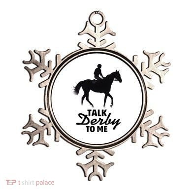 Talk Derby To Me Horse Racing Funny Derby Day Ornament