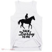 Talk Derby To Me Horse Racing Funny Derby Day Tank Top thumb 0