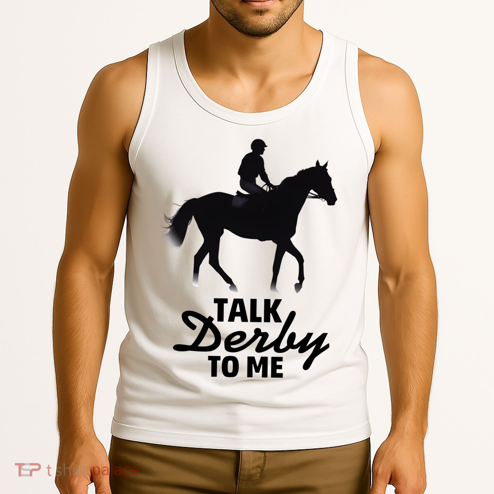 Talk Derby To Me Horse Racing Funny Derby Day Tank Top