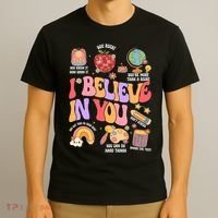 Test Day Teacher I Believe In You School Testing T-Shirt thumb 3