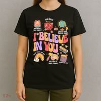 Test Day Teacher I Believe In You School Testing T-Shirt thumb 4