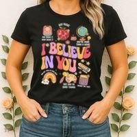 Test Day Teacher I Believe In You School Testing Women's T-Shirt thumb 2