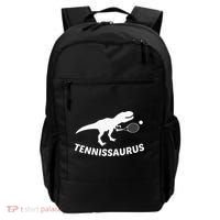 Tennisaurus Dinosaur Tennis Funny Racket T-rex Backpack thumb 0