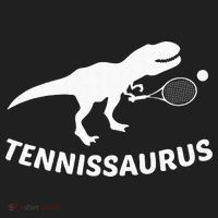 Tennisaurus Dinosaur Tennis Funny Racket T-rex Beanie thumb 2