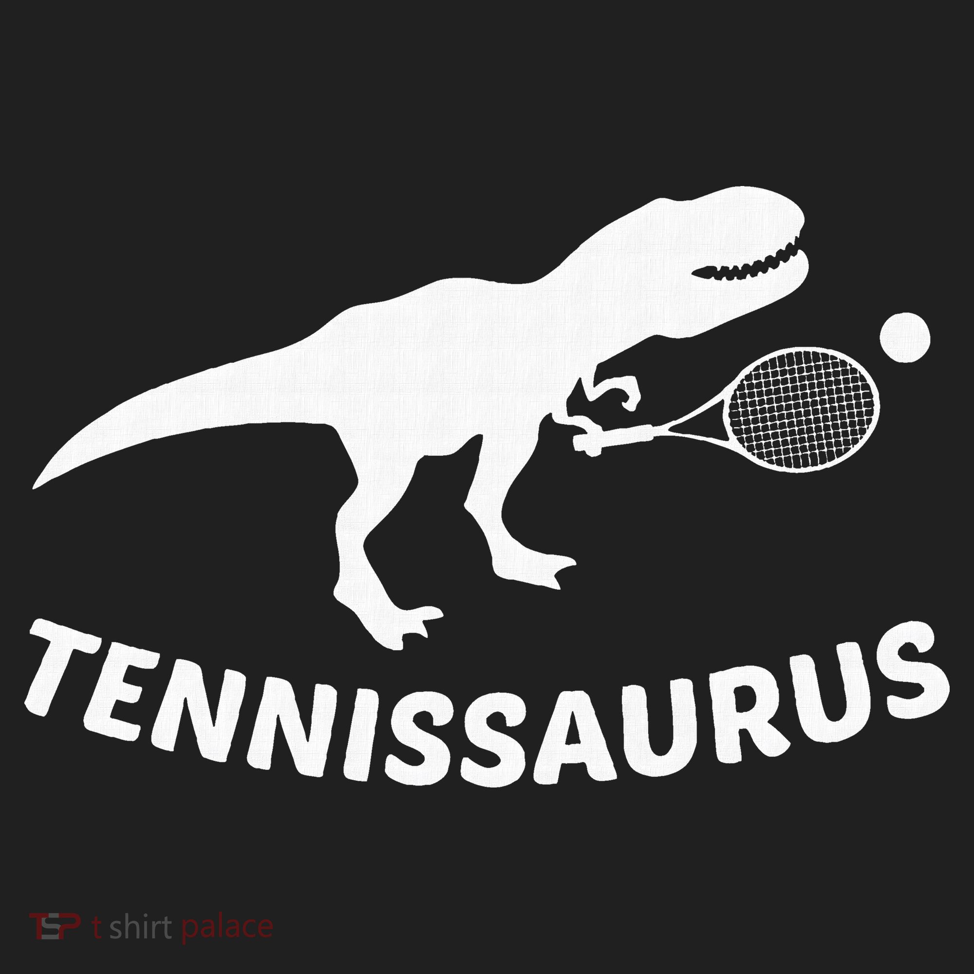 Tennisaurus Dinosaur Tennis Funny Racket T-rex Beanie