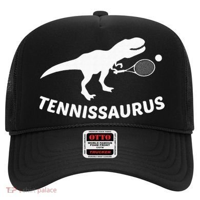 Tennisaurus Dinosaur Tennis Funny Racket T-rex Hat
