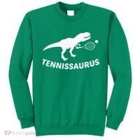 Tennisaurus Dinosaur Tennis Funny Racket T-rex Sweatshirt thumb 0