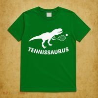 Tennisaurus Dinosaur Tennis Funny Racket T-rex T-Shirt thumb 5