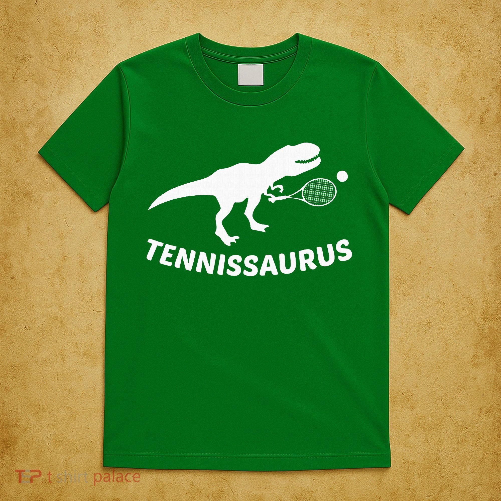 Tennisaurus Dinosaur Tennis Funny Racket T-rex T-Shirt