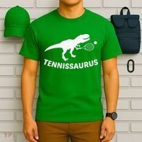 Tennisaurus Dinosaur Tennis Funny Racket T-rex T-Shirt thumb 6