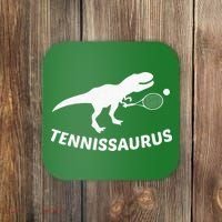 Tennisaurus Dinosaur Tennis Funny Racket T-rex Coaster thumb 0