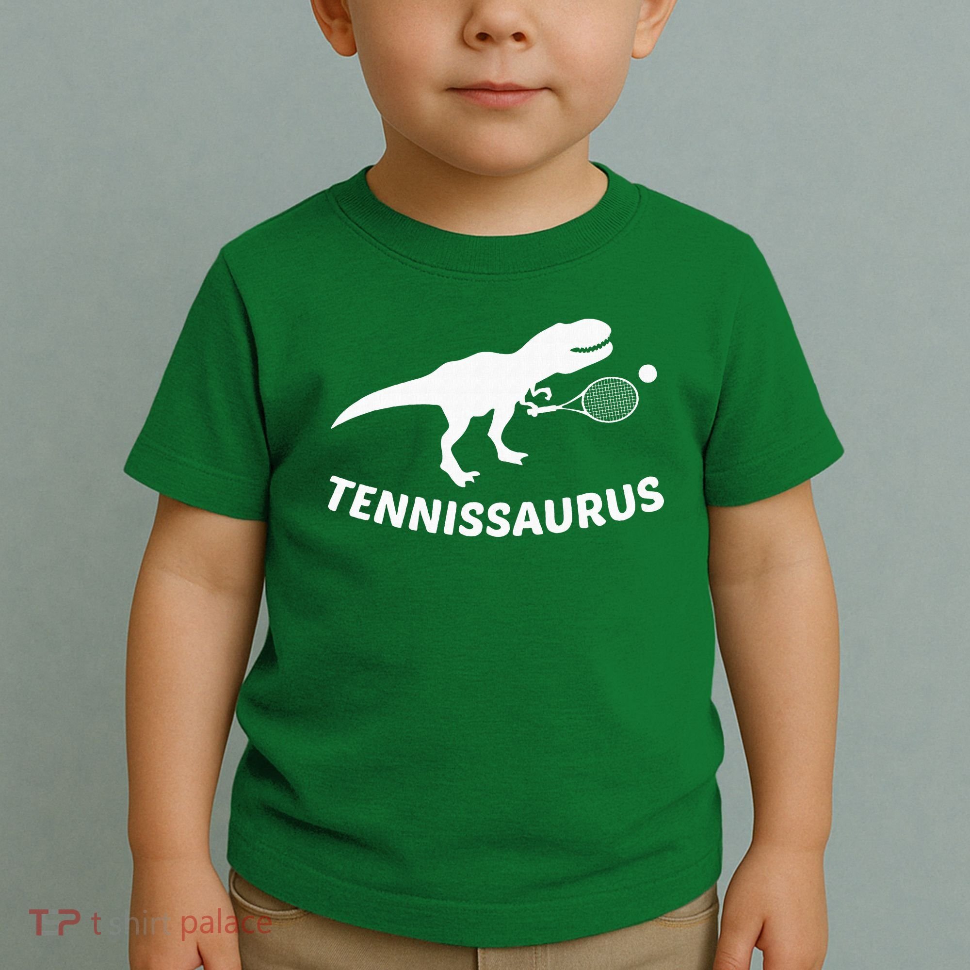 Tennisaurus Dinosaur Tennis Funny Racket T-rex Toddler T-Shirt