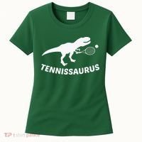 Tennisaurus Dinosaur Tennis Funny Racket T-rex Women's T-Shirt thumb 0