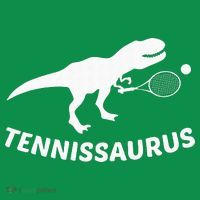 Tennisaurus Dinosaur Tennis Funny Racket T-rex Women's T-Shirt thumb 6