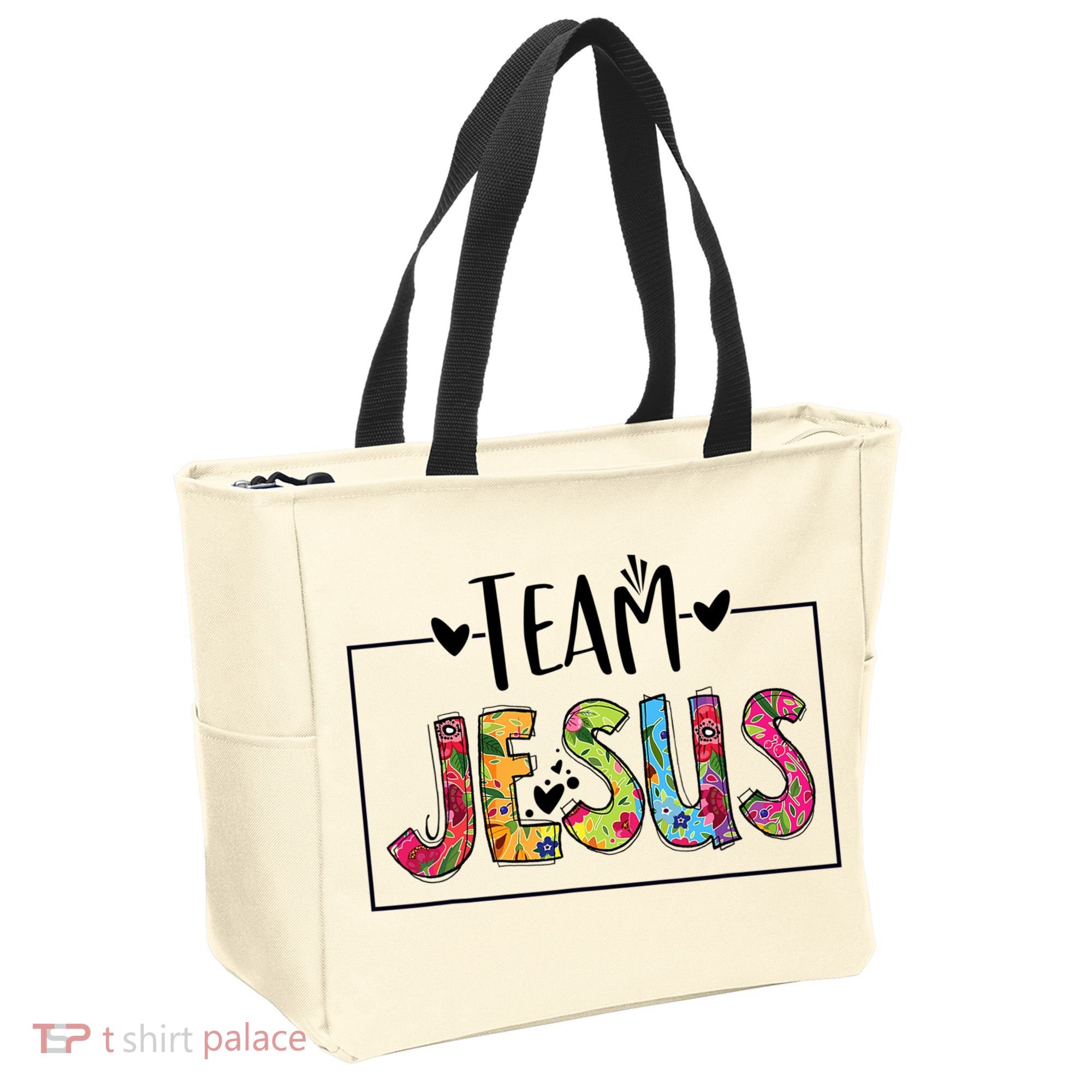 Tie Dye Team Jesus Cool Mom And Christian Thanksgiving Tote Bag