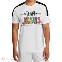 Tie Dye Team Jesus Cool Mom And Christian Thanksgiving Sport-Tek Competitor United Soccer Jersey thumb 0