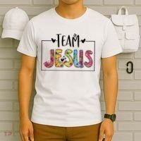 Tie Dye Team Jesus Cool Mom And Christian Thanksgiving T-Shirt thumb 6
