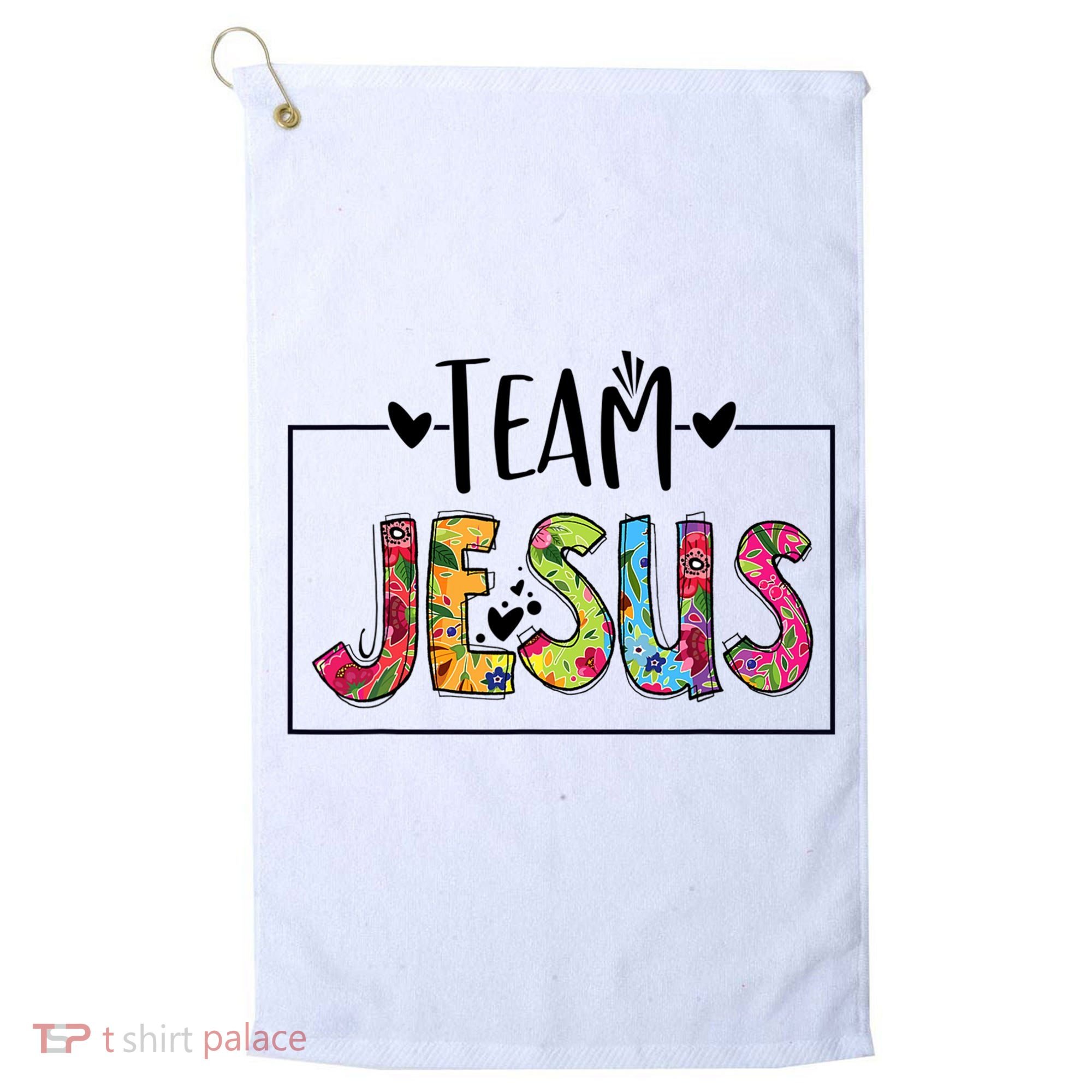 Tie Dye Team Jesus Cool Mom And Christian Thanksgiving Golf Towel
